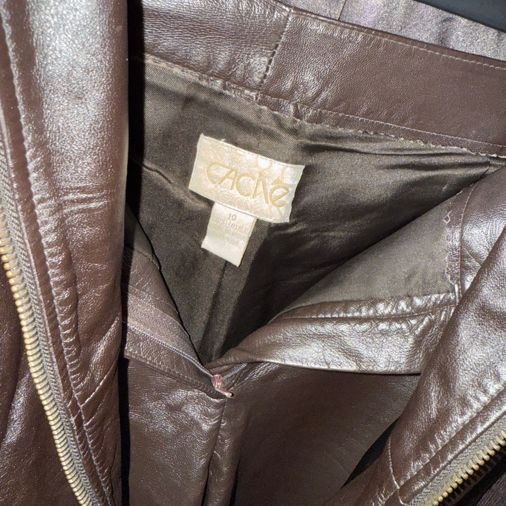 Cache Brown Leather Jacket Timeless Style - image 8